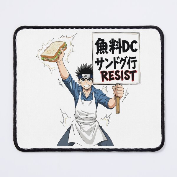 Item preview, Free DC Sandwich Guy Resist Anime | Satire DC Culture #3 designed and sold by animehani.