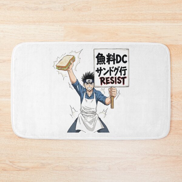 Item preview, Free DC Sandwich Guy Resist Anime | Satire DC Culture #3 designed and sold by animehani.