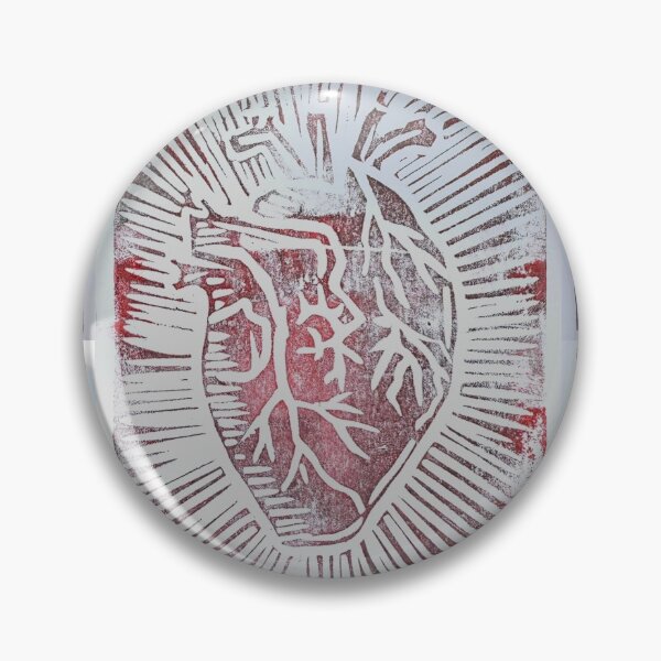 Item preview, Bleeding Heart Linoblock Print Design designed and sold by Shayla-Michelle.