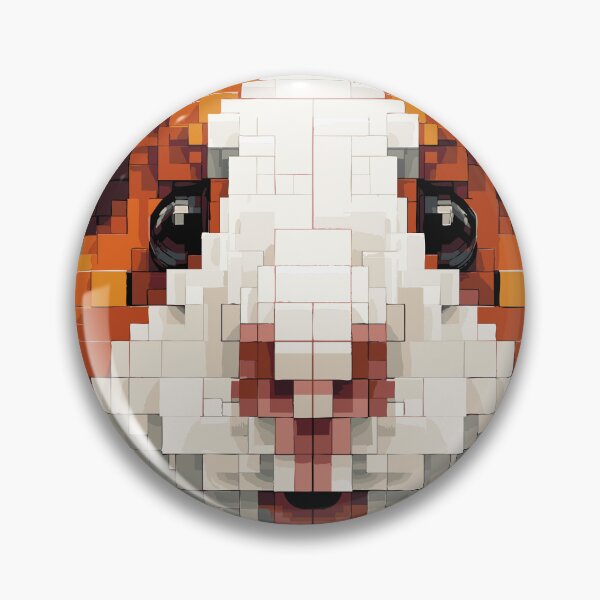 Item preview, Cute pixelated guinea pig – retro gaming design designed and sold by drizzd.