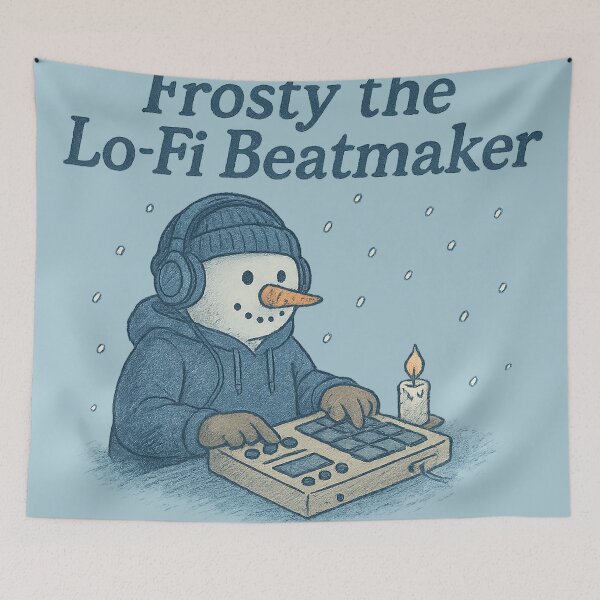 Item preview, Frosty the Lo-Fi Beatmaker designed and sold by peaknerd.