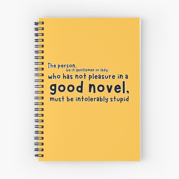 Item preview, Good novel Jane Austen quote designed and sold by justNickoli.