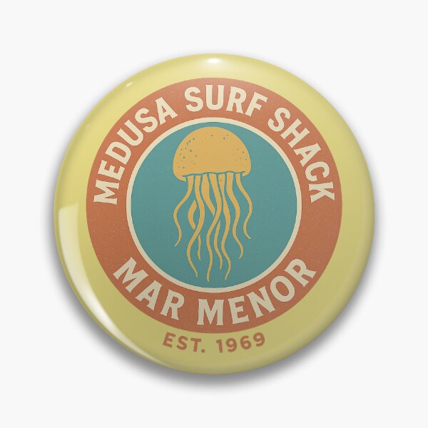 Artikelvorschau, Medusa Surf Shack – Mar Menor Vintage-Logo entworfen und verkauft von The Murcian Path.