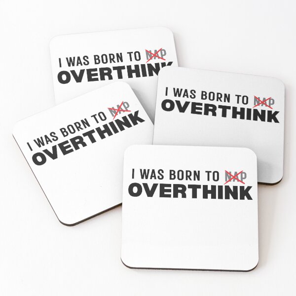 Item preview, I Was Born To Overthink T-Shirt - Funny Overthinking Anxiety Humor Gift - Nap Strikethrough Sarcastic Quote designed and sold by KaBaRen.