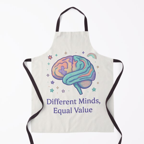 Item preview, Neurodiversity | Different Minds Equal Value – Neurodiversity Inclusive Pastel Brain Design designed and sold by PureBrain.