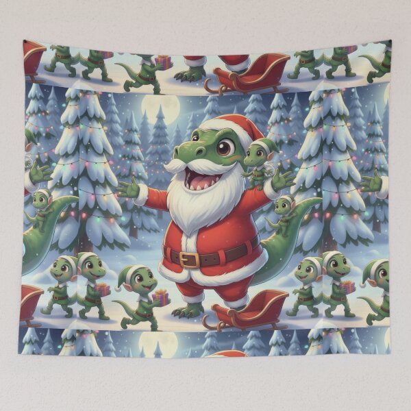 Item preview, Cute santa rex designed and sold by HuntsmithMerch.