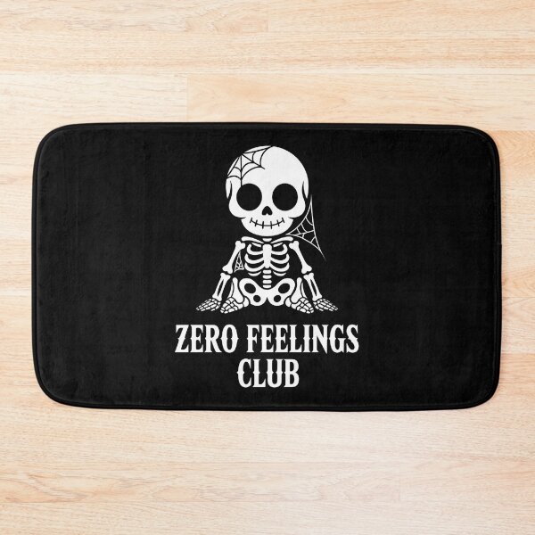 Item preview, Zero Feelings Club – Cute Skeleton with Cobwebs designed and sold by CalmDownZone ⭐️⭐️⭐️⭐️⭐️.