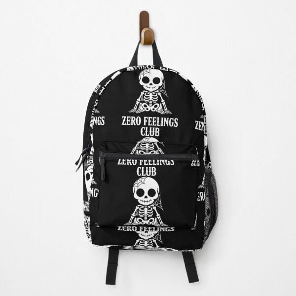 Item preview, Zero Feelings Club – Cute Skeleton with Cobwebs designed and sold by CalmDownZone ⭐️⭐️⭐️⭐️⭐️.