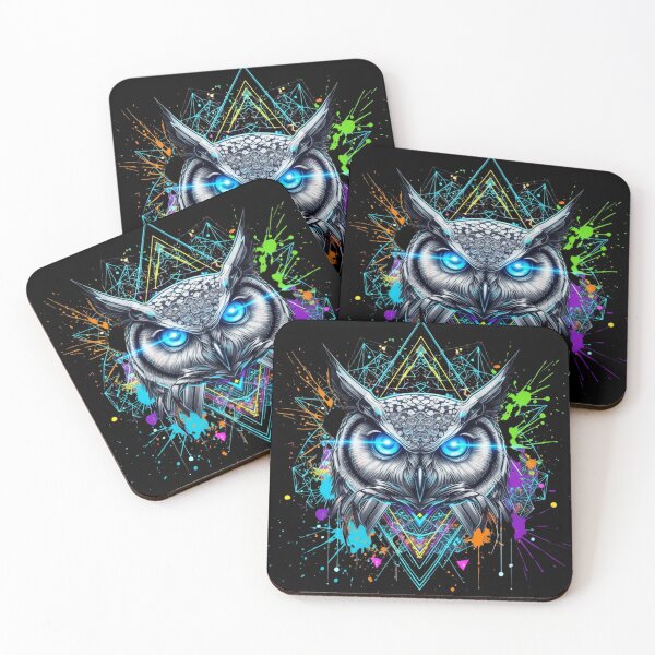 Item preview, Abstract Owl: Wisdom in a Geometric, Futuristic Style designed and sold by Design_Your_Day.