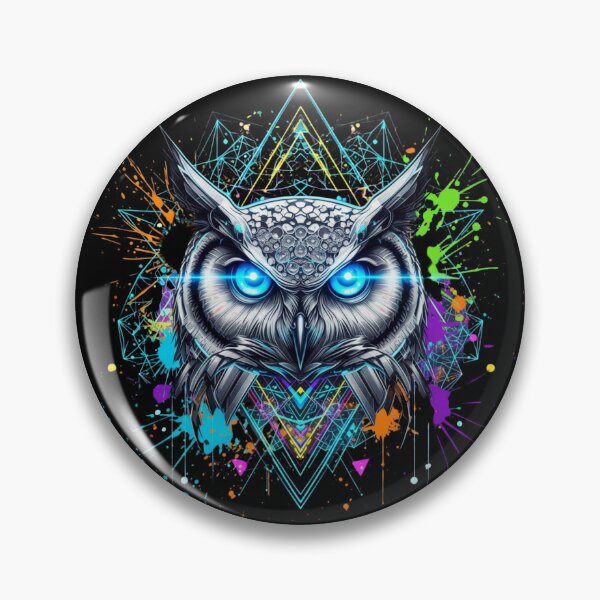 Item preview, Abstract Owl: Wisdom in a Geometric, Futuristic Style designed and sold by Design_Your_Day.