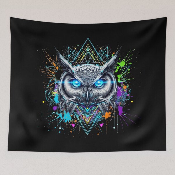 Item preview, Abstract Owl: Wisdom in a Geometric, Futuristic Style designed and sold by Design_Your_Day.