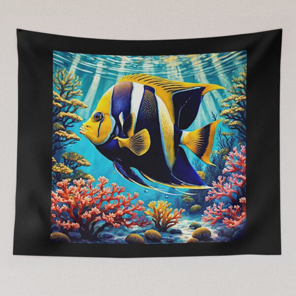 Item preview, Emperor Angelfish gliding#5 designed and sold by Helios Be. Lavsh.