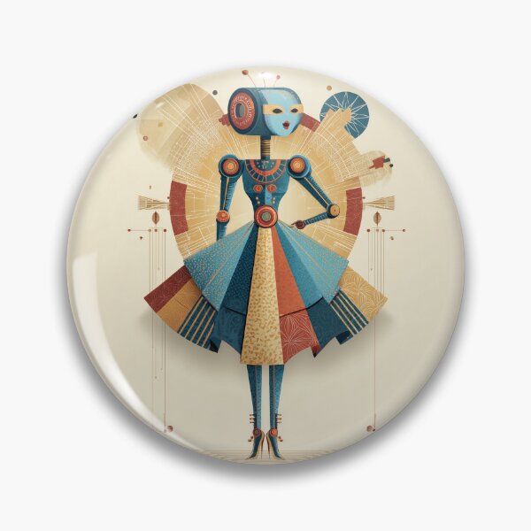 Item preview, Laura the Art Deco Robot designed and sold by GreatestMinds.