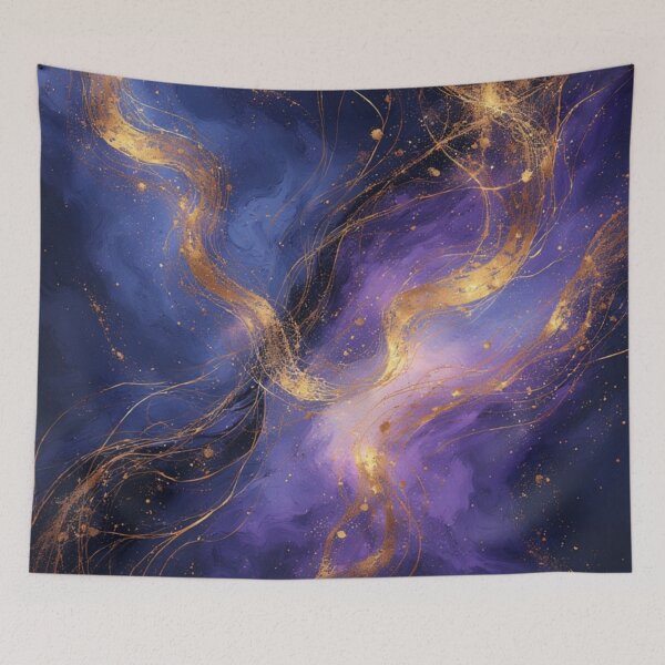 Item preview, Luxury Gold Nebula Swirl Abstract   designed and sold by YAM716.