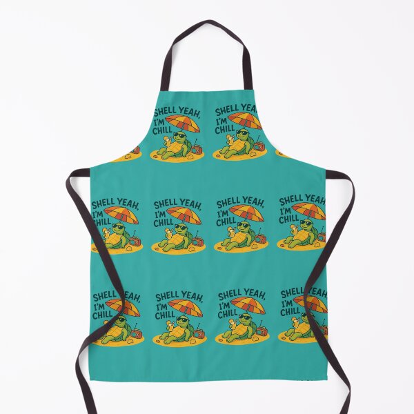 Item preview, Shell Yeah, I’m Chill – Funny Beach Turtle Quote | Whimsical Summer Design designed and sold by WhimsyByPaul.redbubble.com.