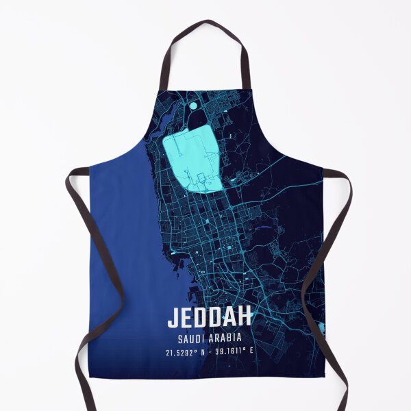 Item preview, Jeddah Midnight City Map designed and sold by HomeLivingCo.