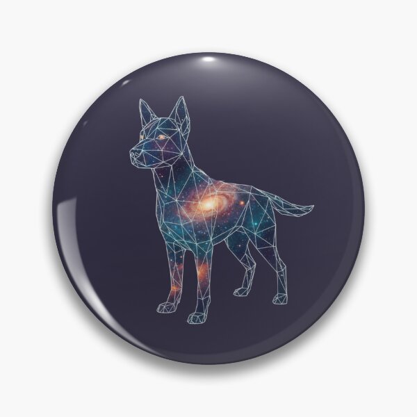 Item preview, Silueta de Perro Estelar: Diseño Geométrico Abstracto designed and sold by bsbd-action.