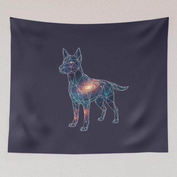 Item preview, Silueta de Perro Estelar: Diseño Geométrico Abstracto designed and sold by bsbd-action.