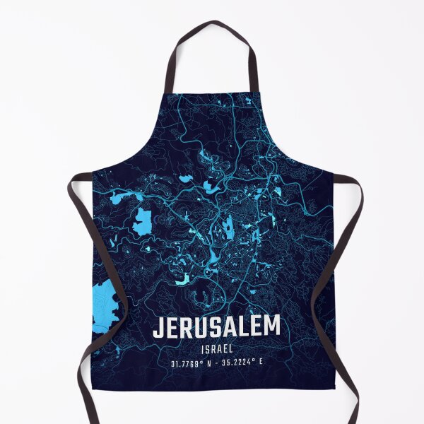 Item preview, Jerusalem Midnight City Map designed and sold by HomeLivingCo.