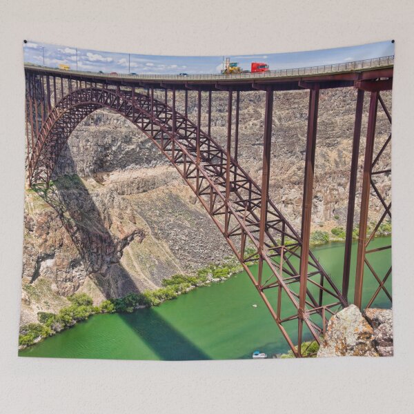Item preview, Steel Arch over the Snake River Canyon – Twin Falls, Idaho designed and sold by Travelways.