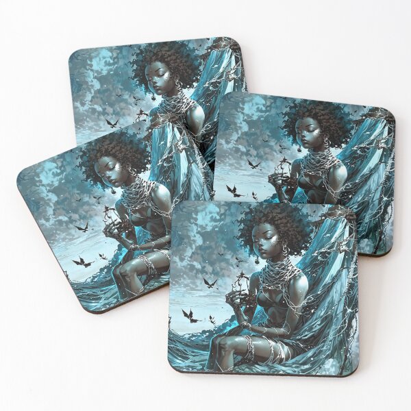Item preview, Sloth Surreal Art — Moonlit Tide & Drift Fabrics designed and sold by KaoticMindZ.