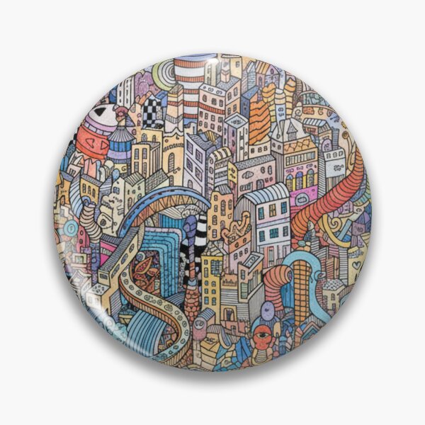 Item preview, Ciudad Caprichosa de Doodle: Laberinto Urbano Colorido designed and sold by bsbd-action.