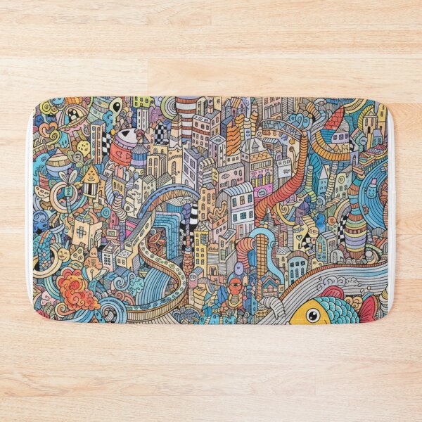 Item preview, Ciudad Caprichosa de Doodle: Laberinto Urbano Colorido designed and sold by bsbd-action.