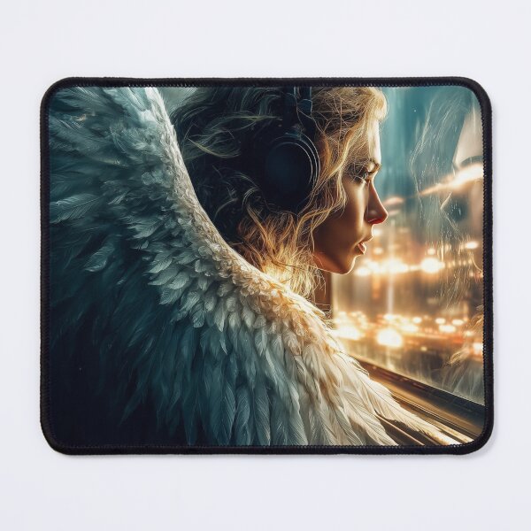 Item preview, Departure Is Just Another Kind of Return – Surreal Angel on Train designed and sold by VisionaryVeils.