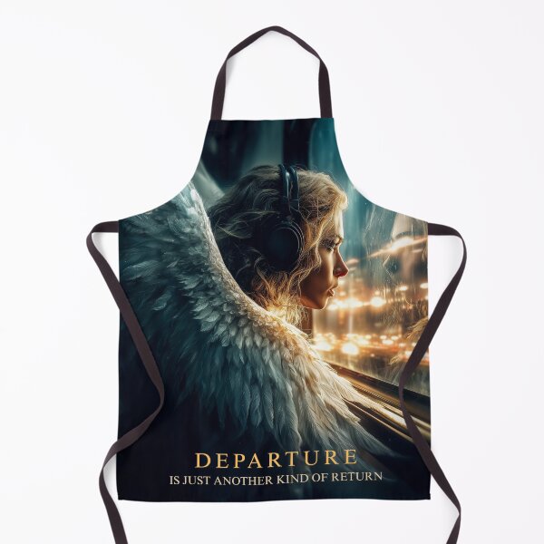 Item preview, Departure Is Just Another Kind of Return – Surreal Angel on Train designed and sold by VisionaryVeils.