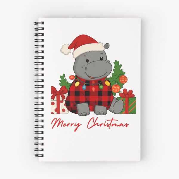 Item preview, Hippopotamus Christmas designed and sold by ThreeFrenchies.