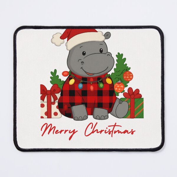 Item preview, Hippopotamus Christmas designed and sold by ThreeFrenchies.