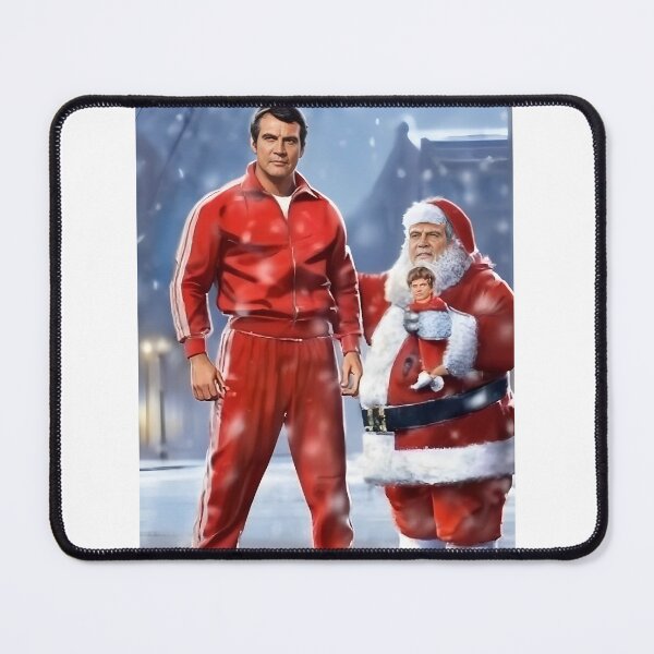 Item preview, Six Million Dollar Man and Santa  designed and sold by GLK1969.