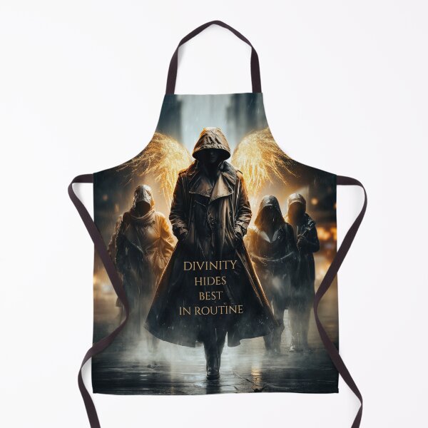 Item preview, Divinity Hides Best in Routine – Urban Angel in a Trench Coat designed and sold by VisionaryVeils.