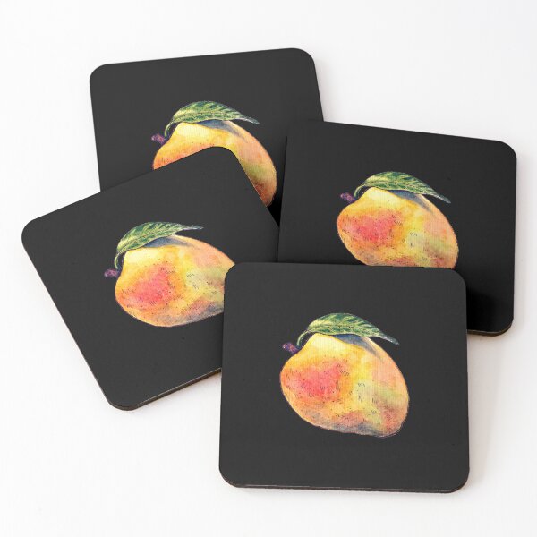 Item preview, Watercolor Mango - Black Edition designed and sold by AquarellChill.