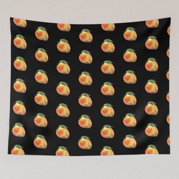 Item preview, Watercolor Mango - Black Edition designed and sold by AquarellChill.