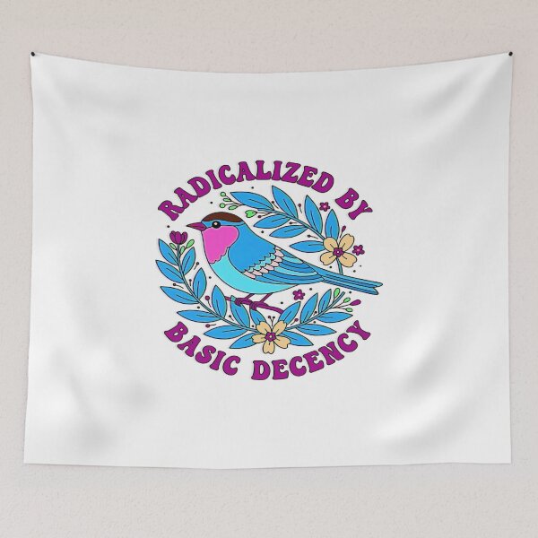 Item preview, Funny Floral Radicalized by Basic Decency Feminist Activist  designed and sold by gear-posters.