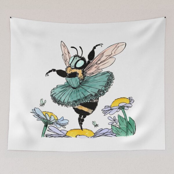 Aperçu de l'œuvre Tutu Abeille Bleue créée et vendue par Scribbles & Doodles by Jinx.
