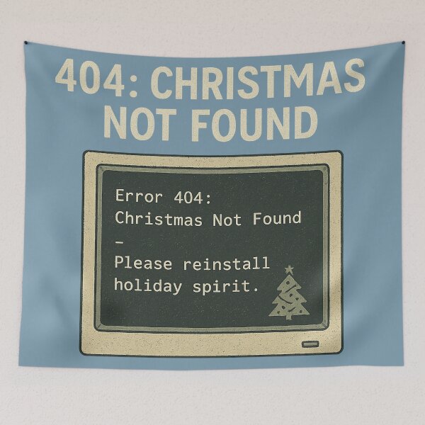 Artikelvorschau, 404: Weihnachten nicht gefunden entworfen und verkauft von peaknerd.