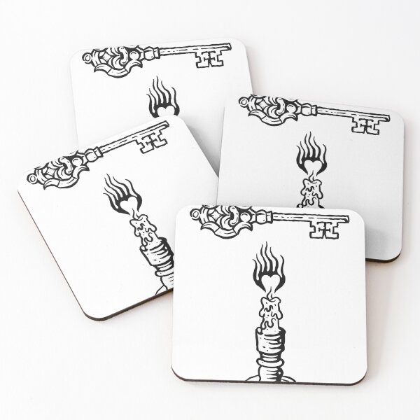 Item preview, Skeleton Key Candle Heart designed and sold by Gutter-Angel.