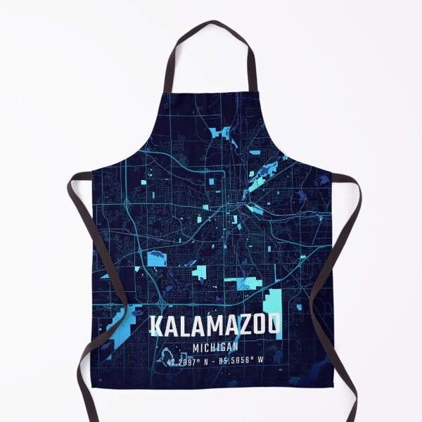 Item preview, Kalamazoo Midnight City Map designed and sold by HomeLivingCo.