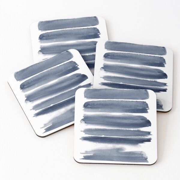 Aperçu de l'œuvre Minimalist Blue Brush Strokes créée et vendue par ArtisAlice.