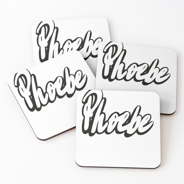 Item preview, Phoebe popular girls name woman women’s first name in white cursive calligraphy personalised personalized customized name Gift for Phoebe designed and sold by Artonmytee.