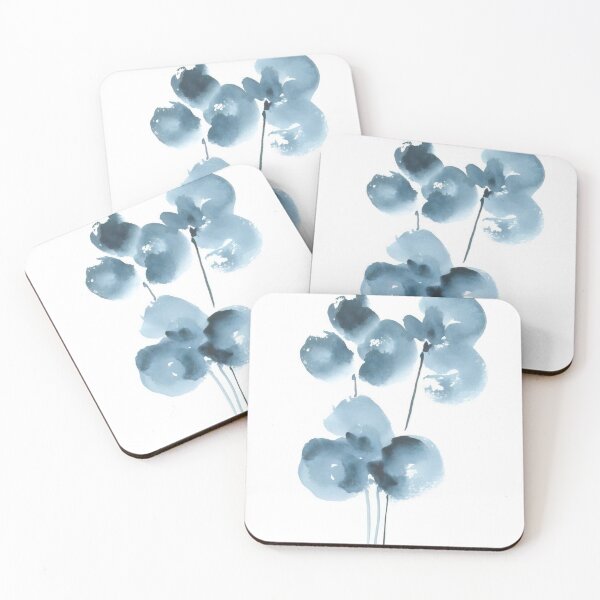 Item preview, Minimalist Blue Brush Strokes designed and sold by ArtisAlice.