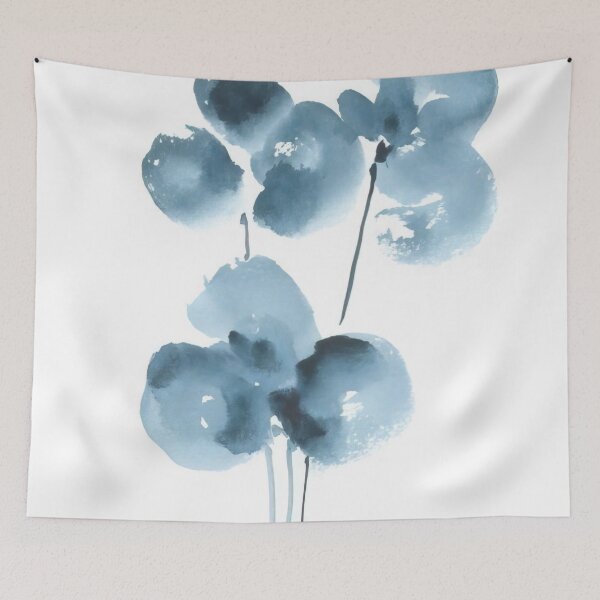 Item preview, Minimalist Blue Brush Strokes designed and sold by ArtisAlice.