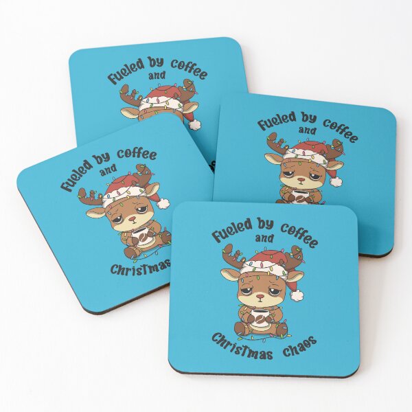 Item preview, Fueled by coffee and christmas caos designed and sold by loobsart.