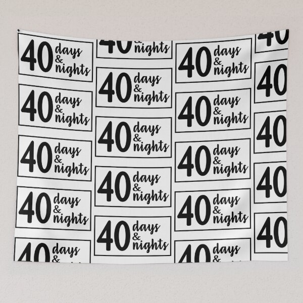 Item preview, 40 days and 40 nights designed and sold by ocd_Jessica.