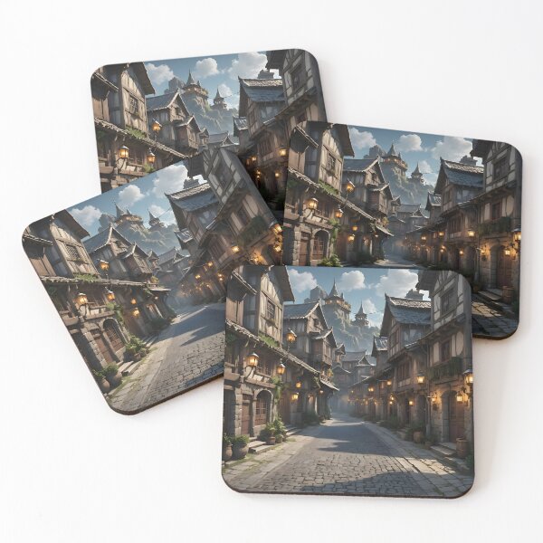Item preview, Lantern Glow on the Old Street designed and sold by PawPrintedArt.