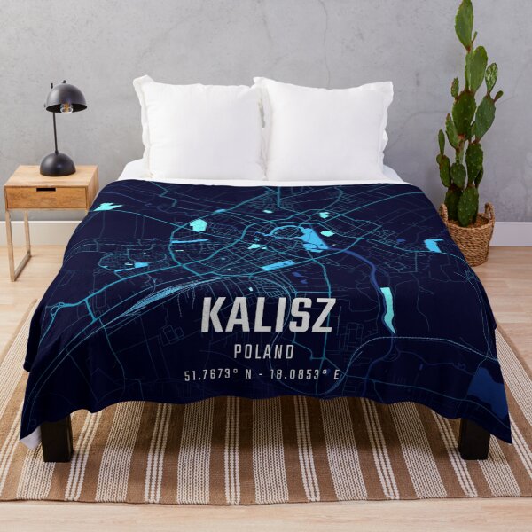 Item preview, Kalisz Midnight City Map designed and sold by HomeLivingCo.
