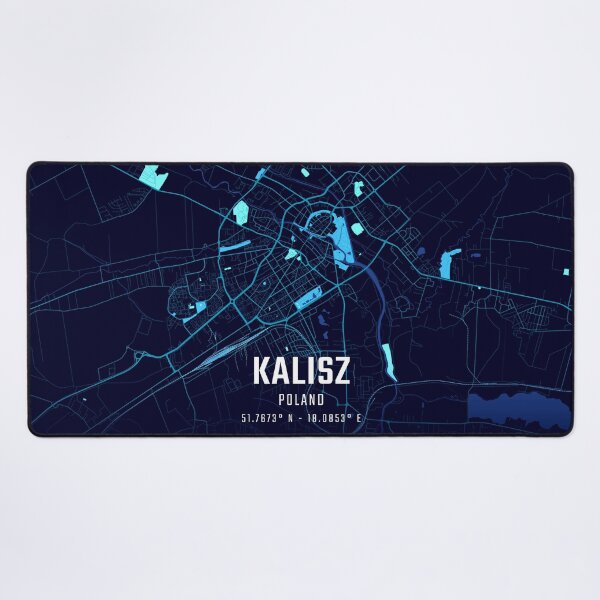 Item preview, Kalisz Midnight City Map designed and sold by HomeLivingCo.