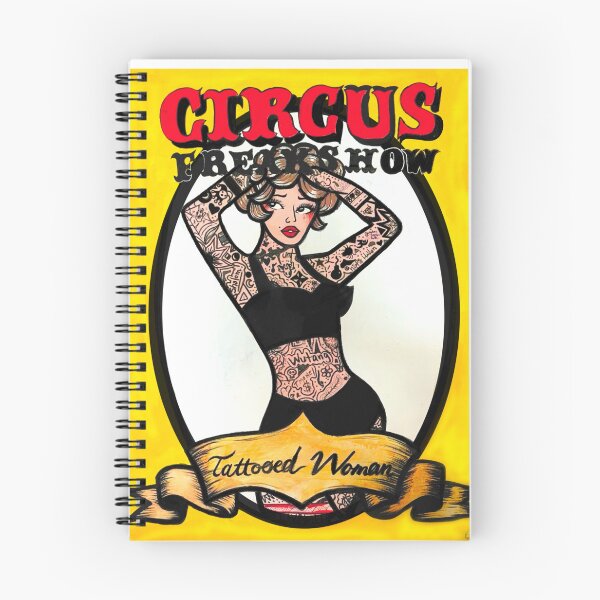 Item preview, Freak Show Tattooed Woman Circus Poster Original Artwork designed and sold by Shayla-Michelle.